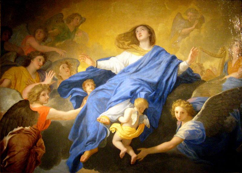 Charles le Brun L Assomption de la Vierge France oil painting art